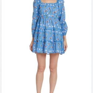 Floral Blue Dress